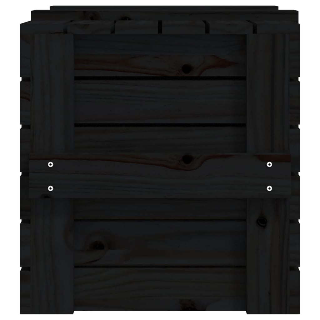 Contenitore Portaoggetti 58X40,5X42 Cm Legno Massello Pino