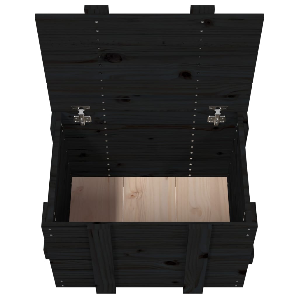 Contenitore Portaoggetti 58X40,5X42 Cm Legno Massello Pino