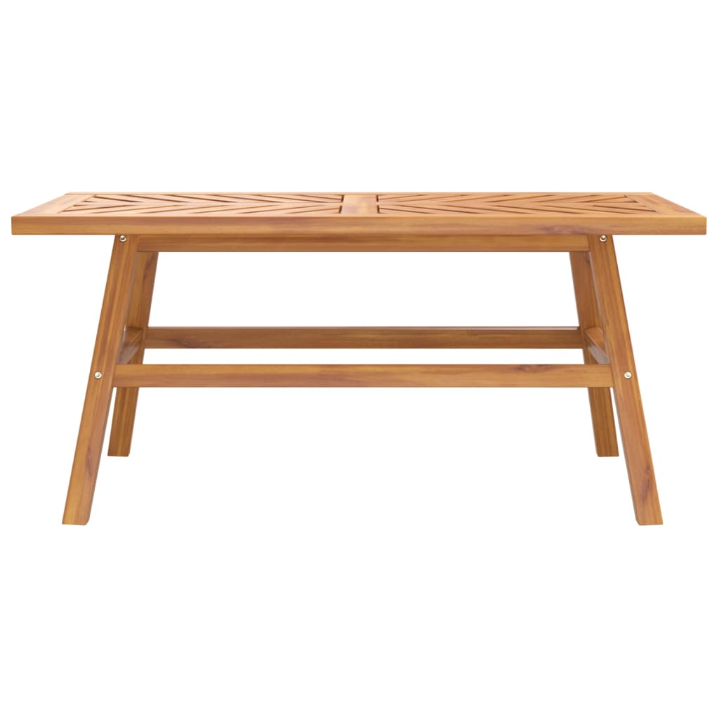 Tavolino 100X50X45 Cm In Legno Massello Di Acacia