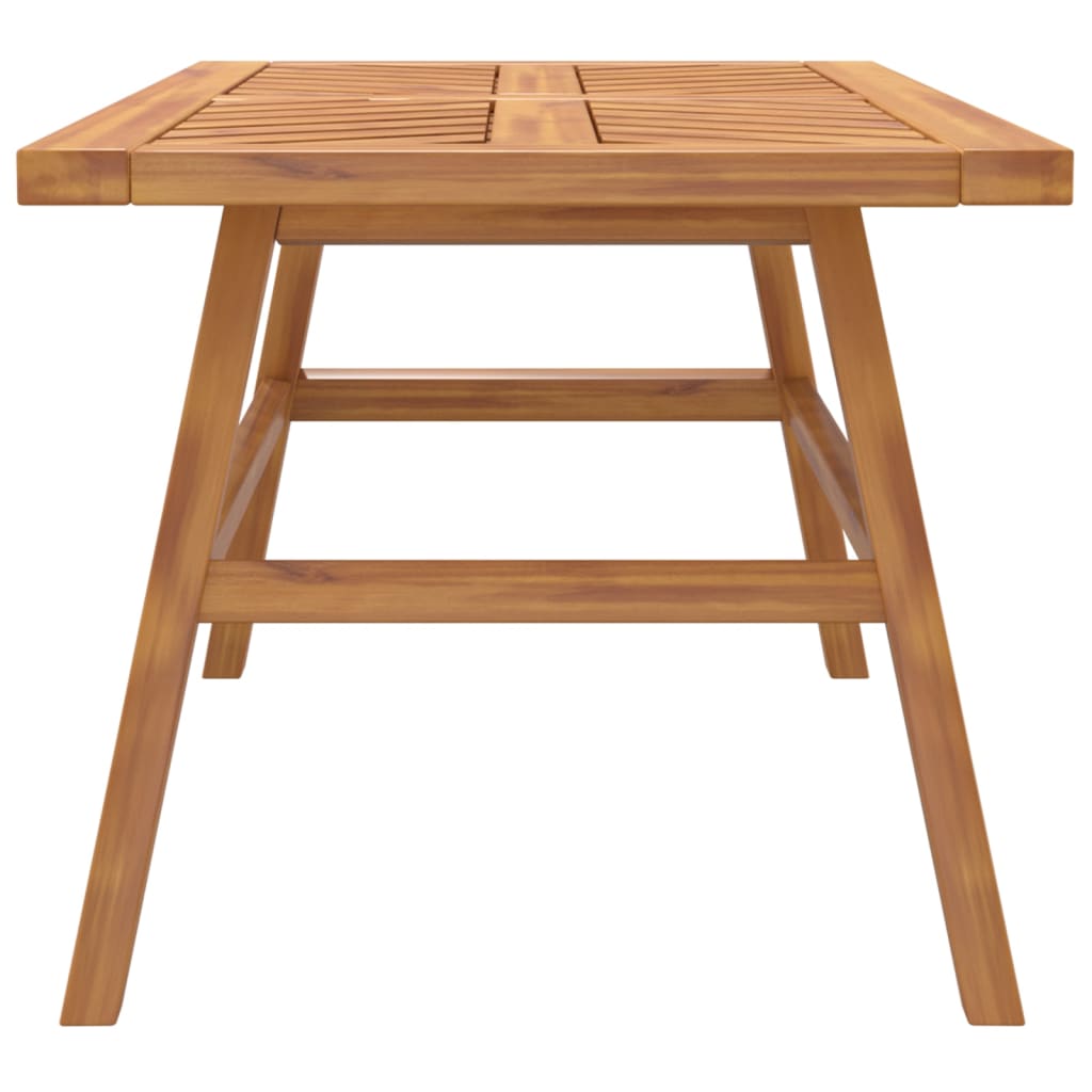 Tavolino 100X50X45 Cm In Legno Massello Di Acacia