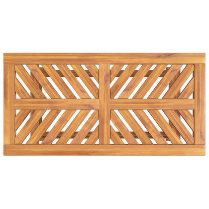 Tavolino 100X50X45 Cm In Legno Massello Di Acacia