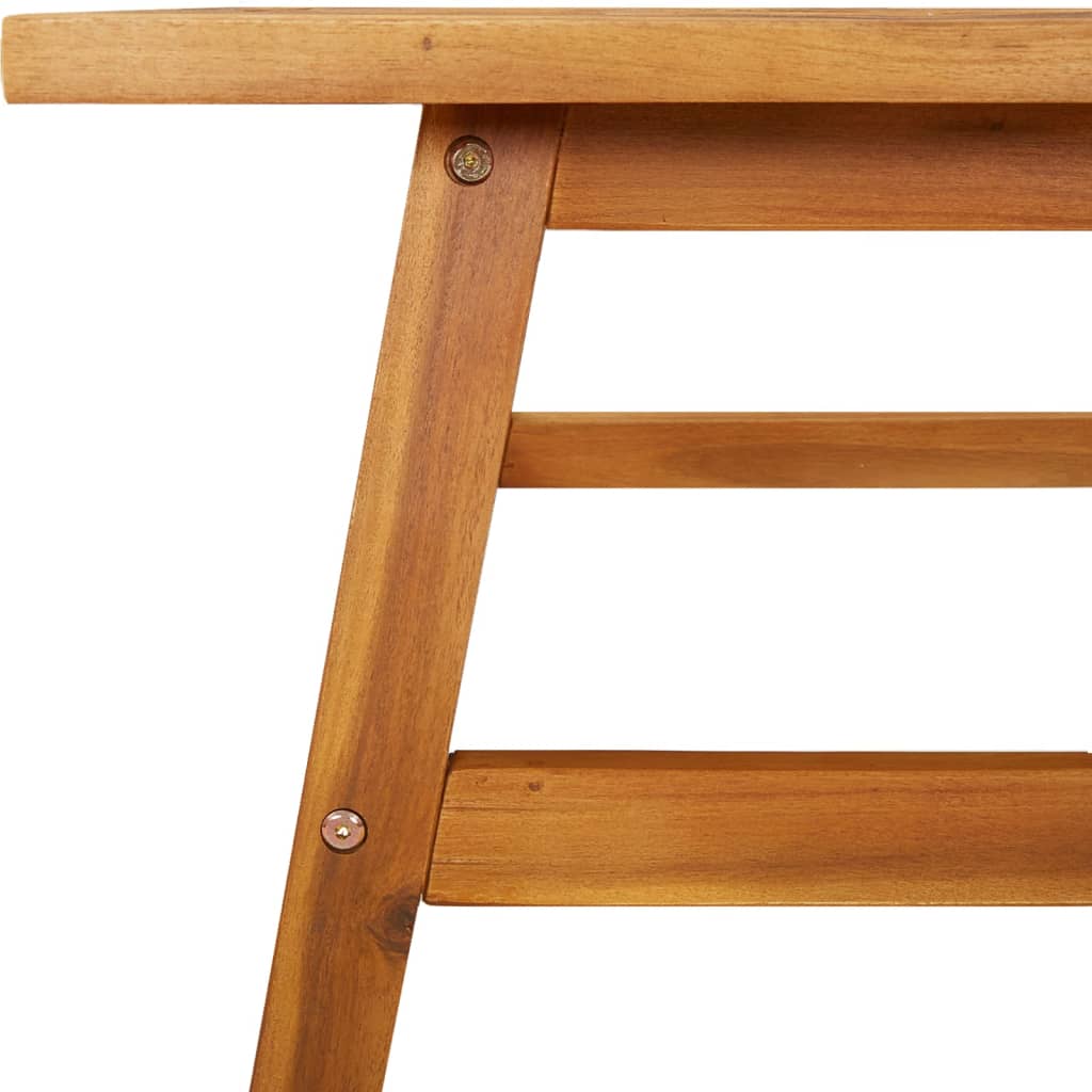 Tavolino 100X50X45 Cm In Legno Massello Di Acacia