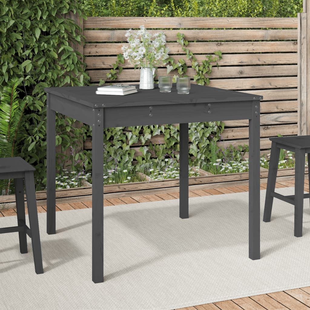 Tavolo Da Giardino 203,5X100X76 Cm In Legno Massello Di Pino