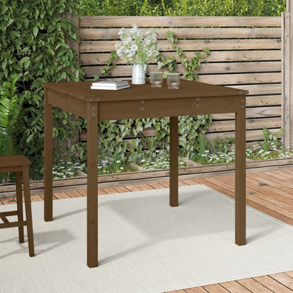 Tavolo Da Giardino 203,5X100X76 Cm In Legno Massello Di Pino
