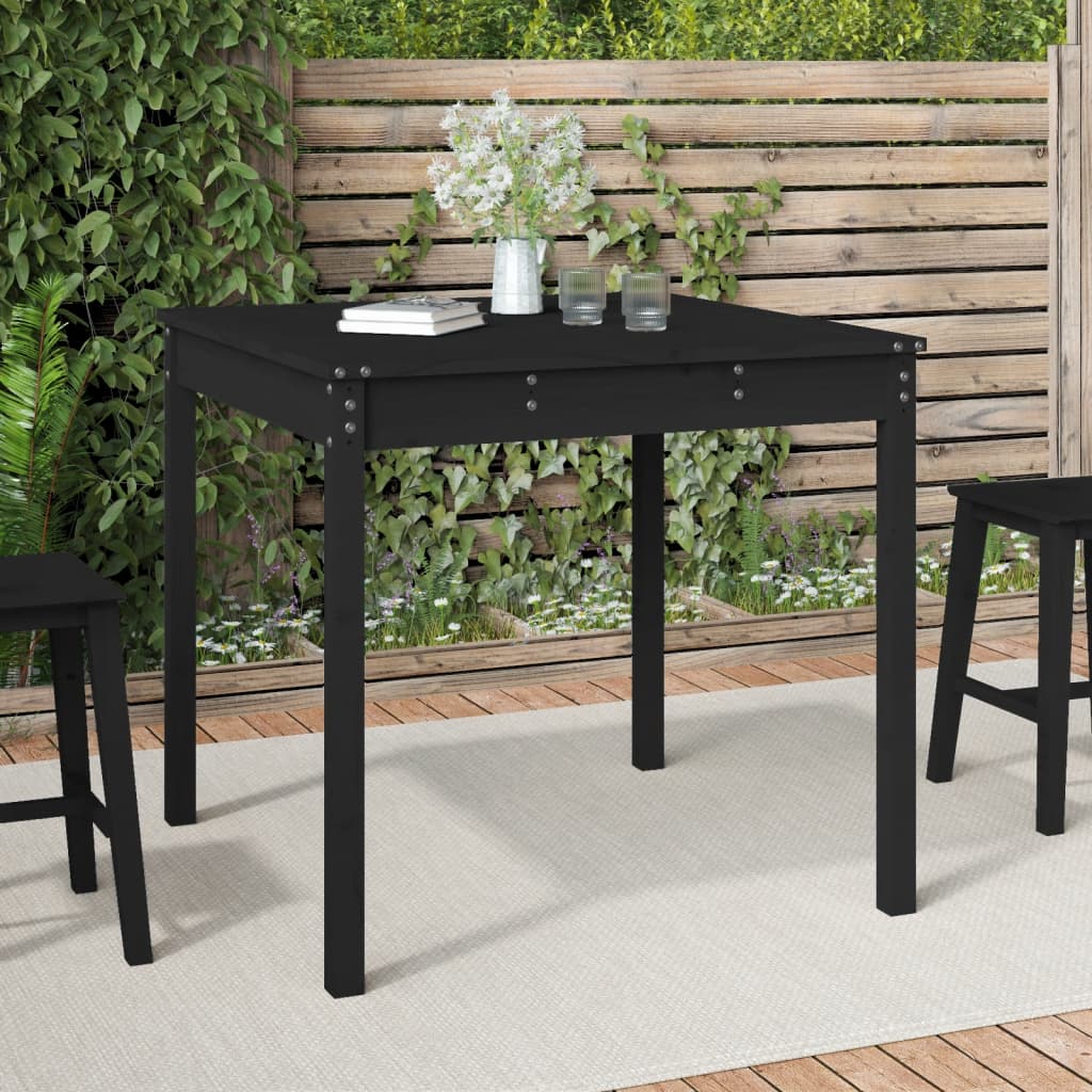 Tavolo Da Giardino 203,5X100X76 Cm In Legno Massello Di Pino