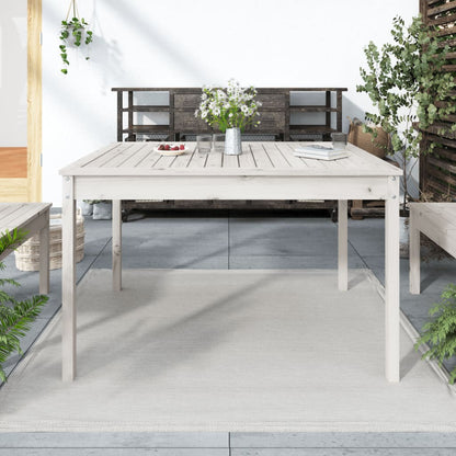Tavolo Da Giardino 203,5X100X76 Cm In Legno Massello Di Pino