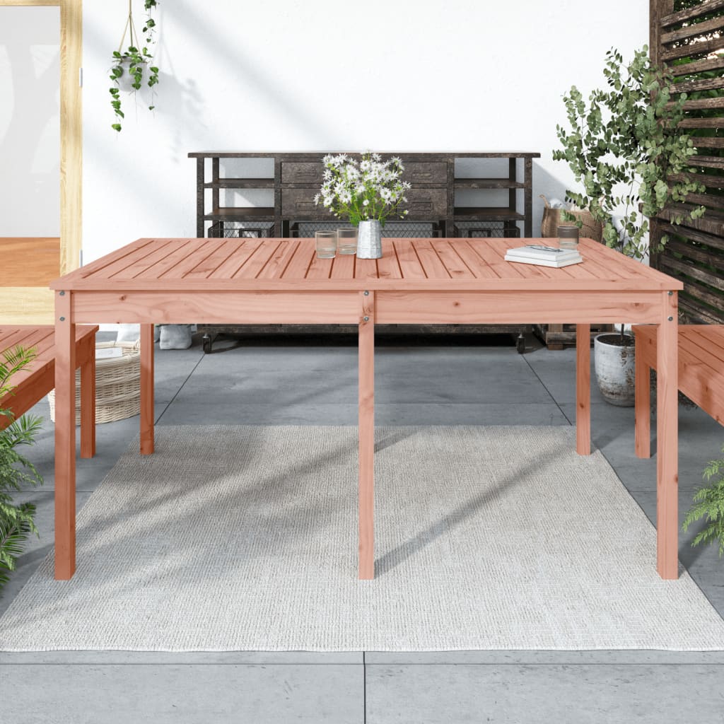 Tavolo Da Giardino 203,5X100X76 Cm In Legno Massello Di Pino
