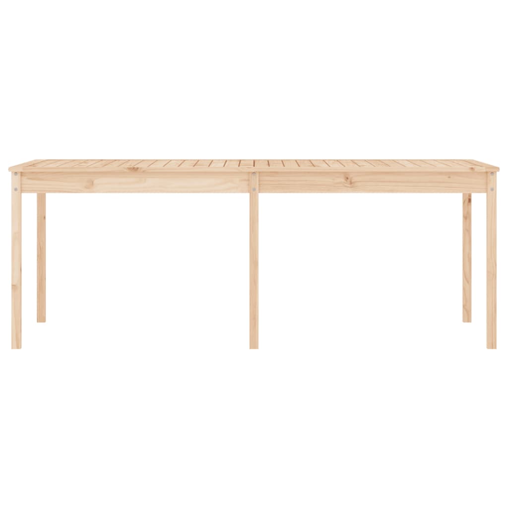 Tavolo Da Giardino 203,5X100X76 Cm In Legno Massello Di Pino