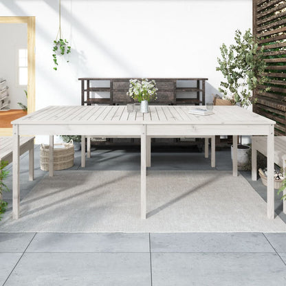 Tavolo Da Giardino 203,5X100X76 Cm In Legno Massello Di Pino
