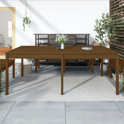 Tavolo Da Giardino 203,5X100X76 Cm In Legno Massello Di Pino