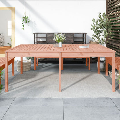 Tavolo Da Giardino 203,5X100X76 Cm In Legno Massello Di Pino