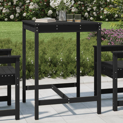 Tavolo Da Giardino Bianco 159,5X82,5X110 Cm Legno Massello Pino