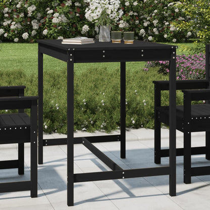 Tavolo Da Giardino Bianco 159,5X82,5X110 Cm Legno Massello Pino