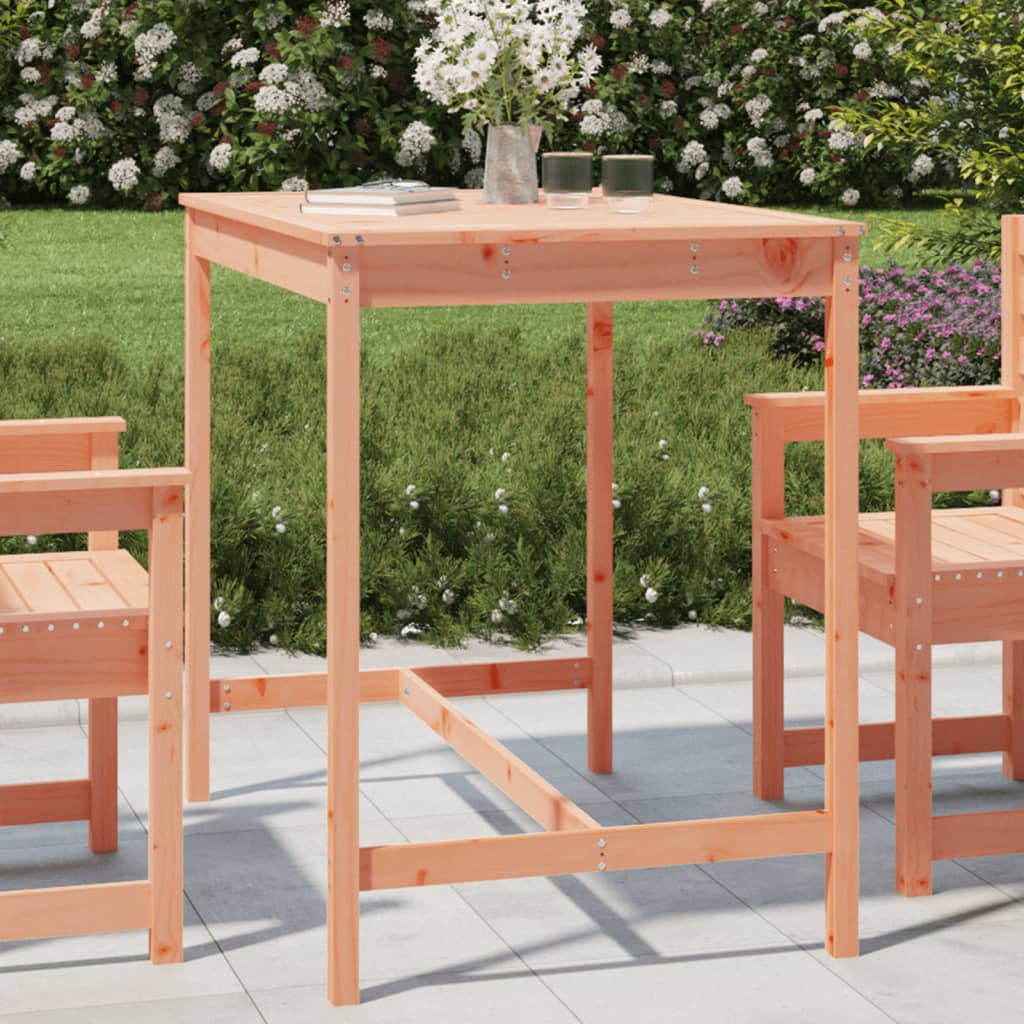 Tavolo Da Giardino Bianco 159,5X82,5X110 Cm Legno Massello Pino