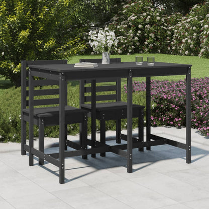 Tavolo Da Giardino Bianco 159,5X82,5X110 Cm Legno Massello Pino