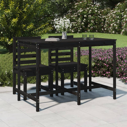 Tavolo Da Giardino Bianco 159,5X82,5X110 Cm Legno Massello Pino