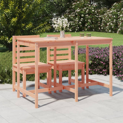 Tavolo Da Giardino Bianco 159,5X82,5X110 Cm Legno Massello Pino
