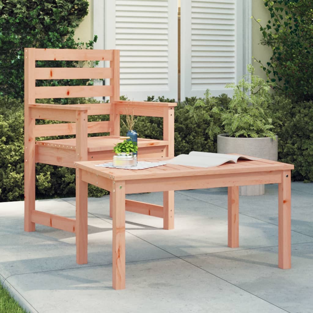 Tavolo Da Giardino Nero 82,5X82,5X45 Cm Legno Massello Di Pino
