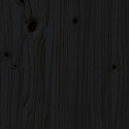 Tavolo Da Giardino Nero 82,5X82,5X45 Cm Legno Massello Di Pino