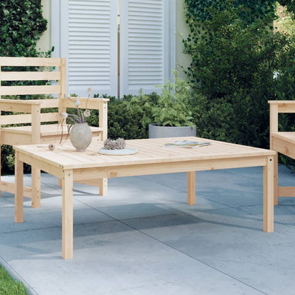 Tavolo Da Giardino Nero 82,5X82,5X45 Cm Legno Massello Di Pino