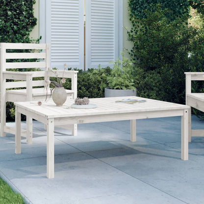 Tavolo Da Giardino Nero 82,5X82,5X45 Cm Legno Massello Di Pino