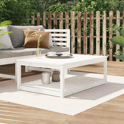 Tavolo Da Giardino 82,5X50,5X45 Cm In Legno Massello Di Pino