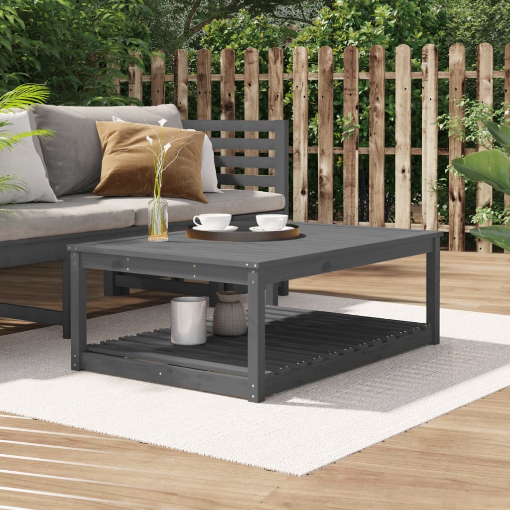 Tavolo Da Giardino 82,5X50,5X45 Cm In Legno Massello Di Pino