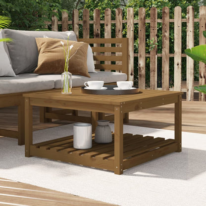 Tavolo Da Giardino 82,5X50,5X45 Cm In Legno Massello Di Pino