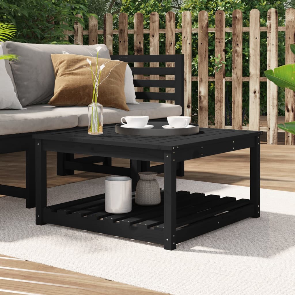Tavolo Da Giardino 82,5X50,5X45 Cm In Legno Massello Di Pino