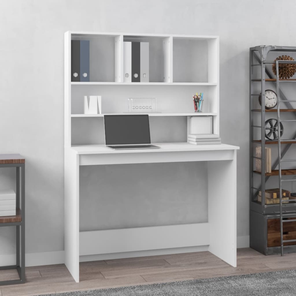Scrivania Mensole 102X45X148 Cm Legno Multistrato