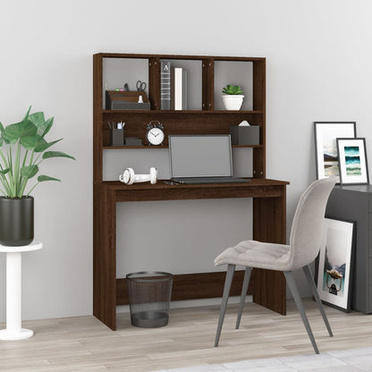Scrivania Mensole 102X45X148 Cm Legno Multistrato