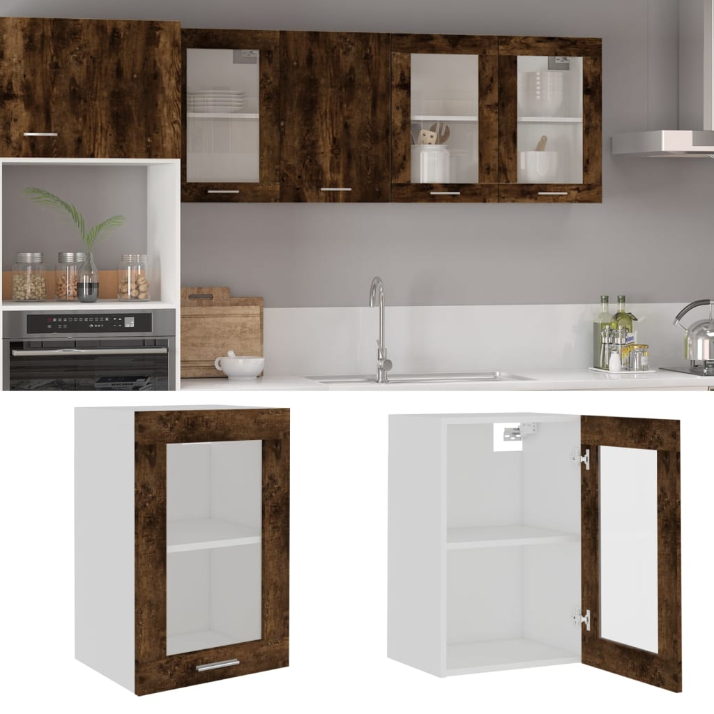 Mobile Da Forno Lyon 60X46X81,5 Cm Rovere Fumo