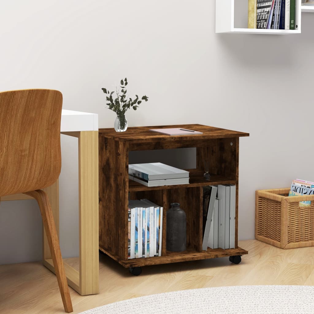 Mobiletto Con Ruote 60X45X60 Cm In Legno Multistrato