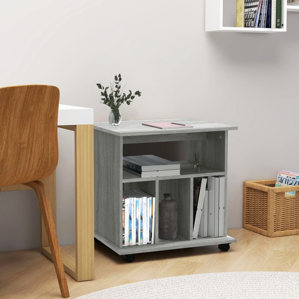 Mobiletto Con Ruote 60X45X60 Cm In Legno Multistrato
