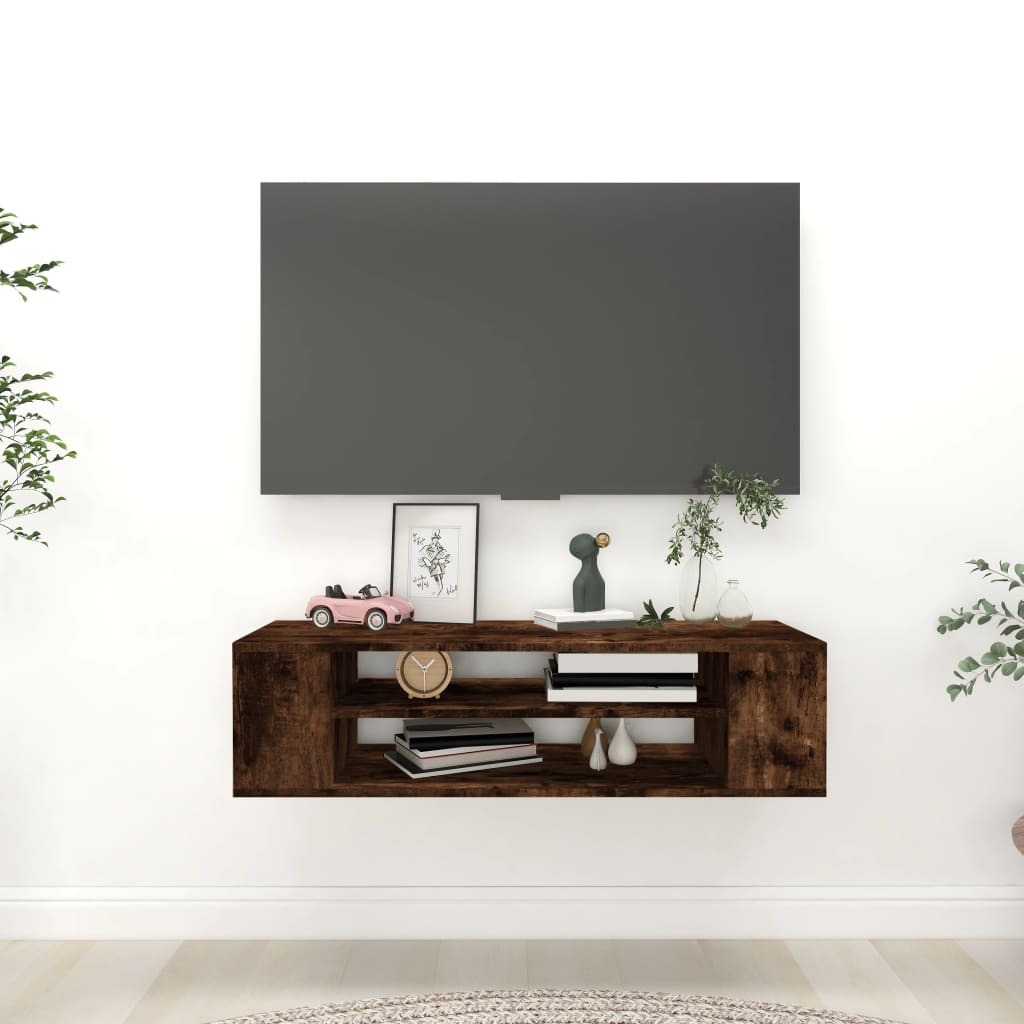 Pensile Porta Tv 100X30X26,5Cm Legno Multistrato