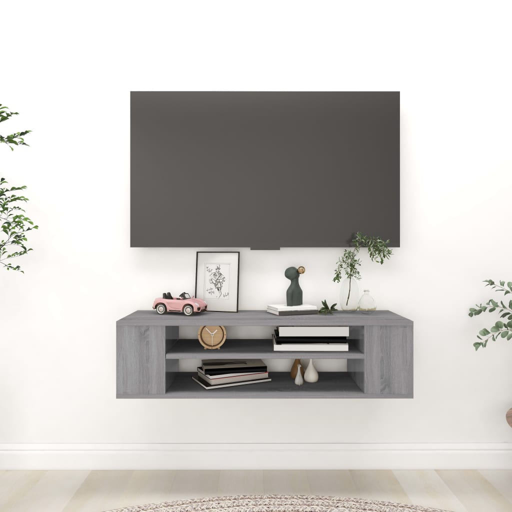 Pensile Porta Tv 100X30X26,5Cm Legno Multistrato