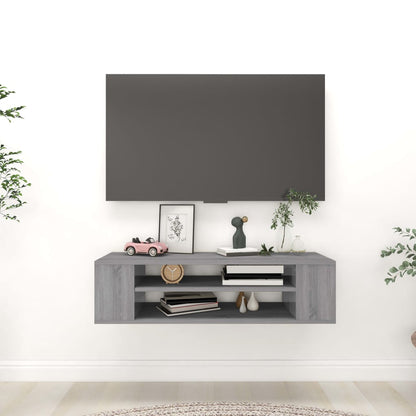 Pensile Porta Tv 100X30X26,5Cm Legno Multistrato