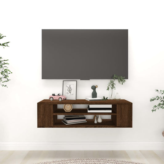 Pensile Porta Tv 100X30X26,5Cm Legno Multistrato