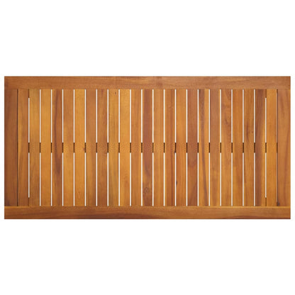 Tavolo Da Giardino 110X55X67 Cm Legno Massello D'acacia