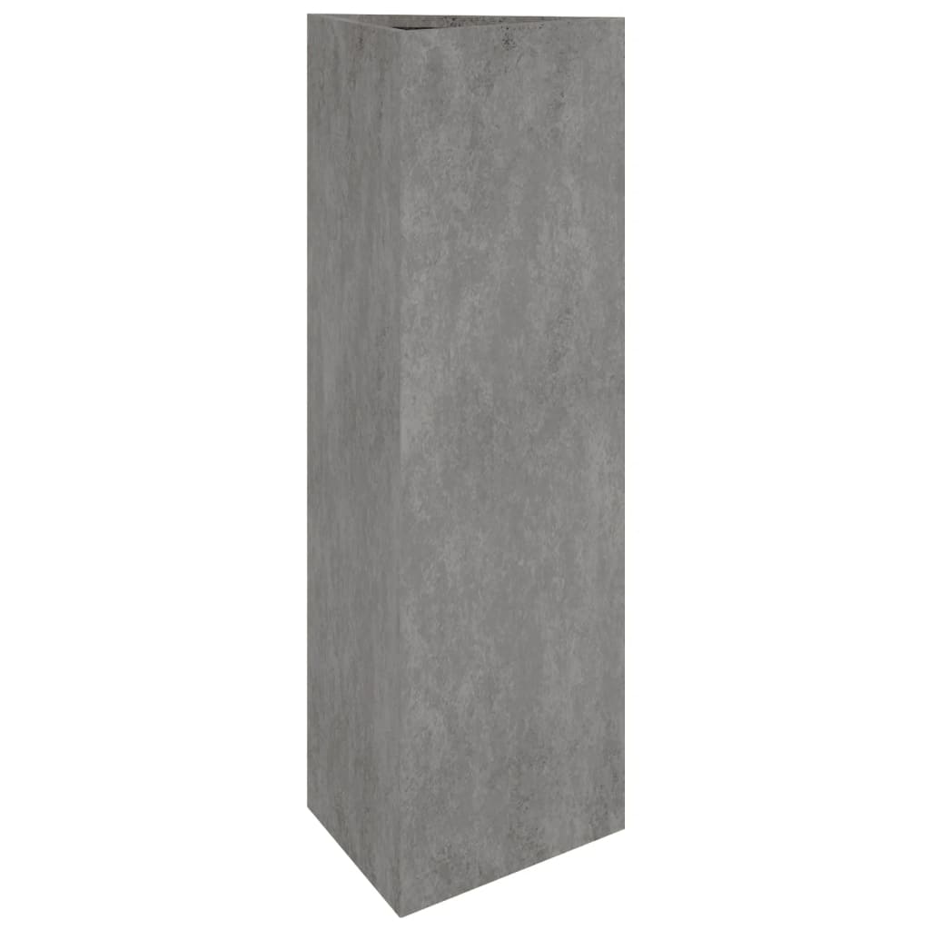 Fioriera Da Giardino 30X26X75 Cm In Acciaio Corten