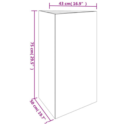 Fioriera Da Giardino 50X43X75 Cm In Acciaio Corten