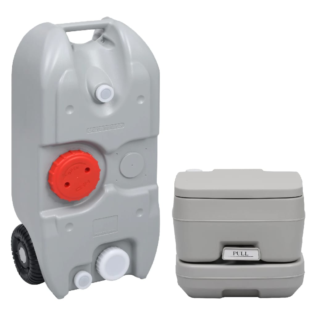 Set Toilette Da Campeggio Portatile E Tanica D'acqua