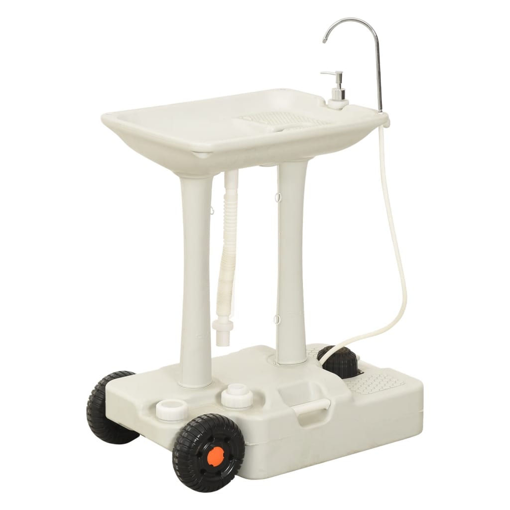 Set Supporto Lavamani Da Campeggio Portatile E Tanica D'acqua