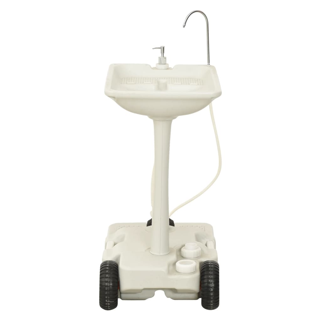Set Supporto Lavamani Da Campeggio Portatile E Tanica D'acqua