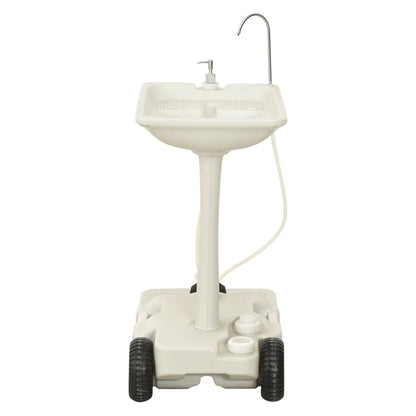 Set Supporto Lavamani Da Campeggio Portatile E Tanica D'acqua