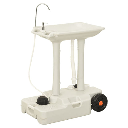 Set Supporto Lavamani Da Campeggio Portatile E Tanica D'acqua
