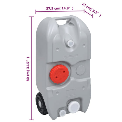 Set Supporto Lavamani Da Campeggio Portatile E Tanica D'acqua
