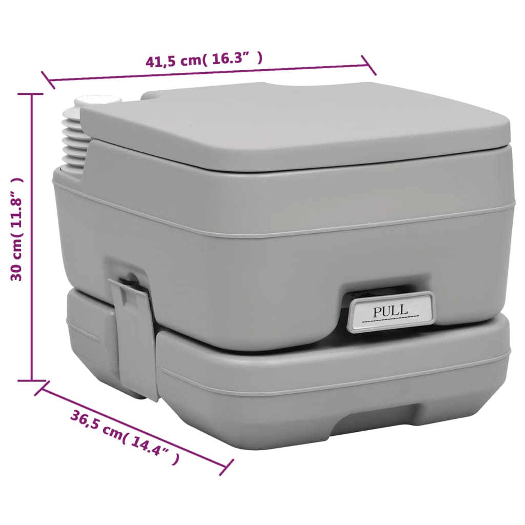 Set Toilette Da Campeggio Portatile E Supporto Lavamani