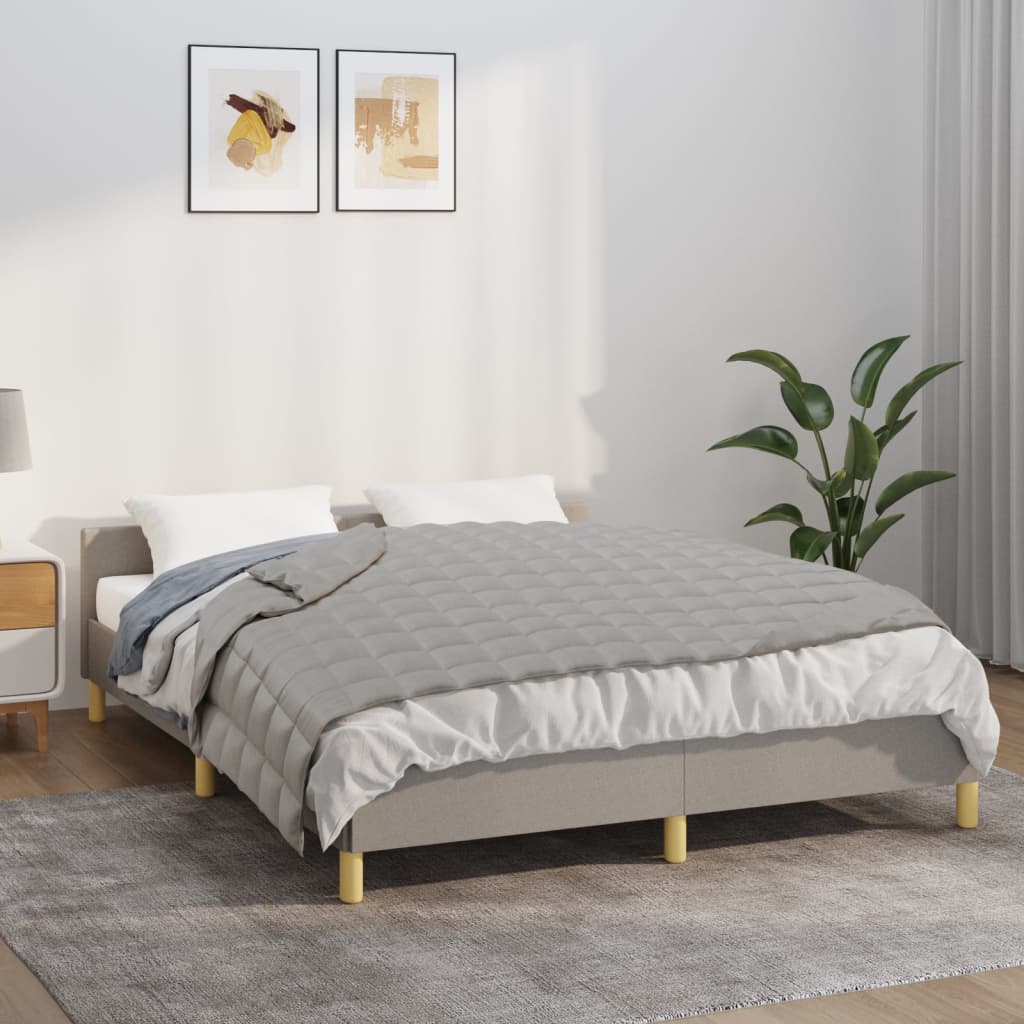 Coperta Ponderata Grigia Tessuto Grigio