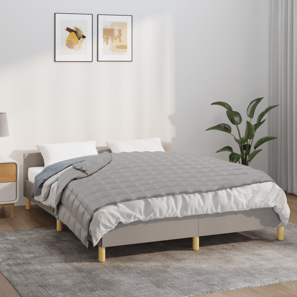 Coperta Ponderata Grigia Tessuto Grigio